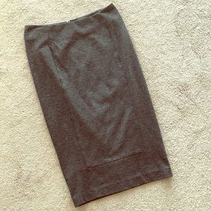 Cabi grey ponte pencil skirt